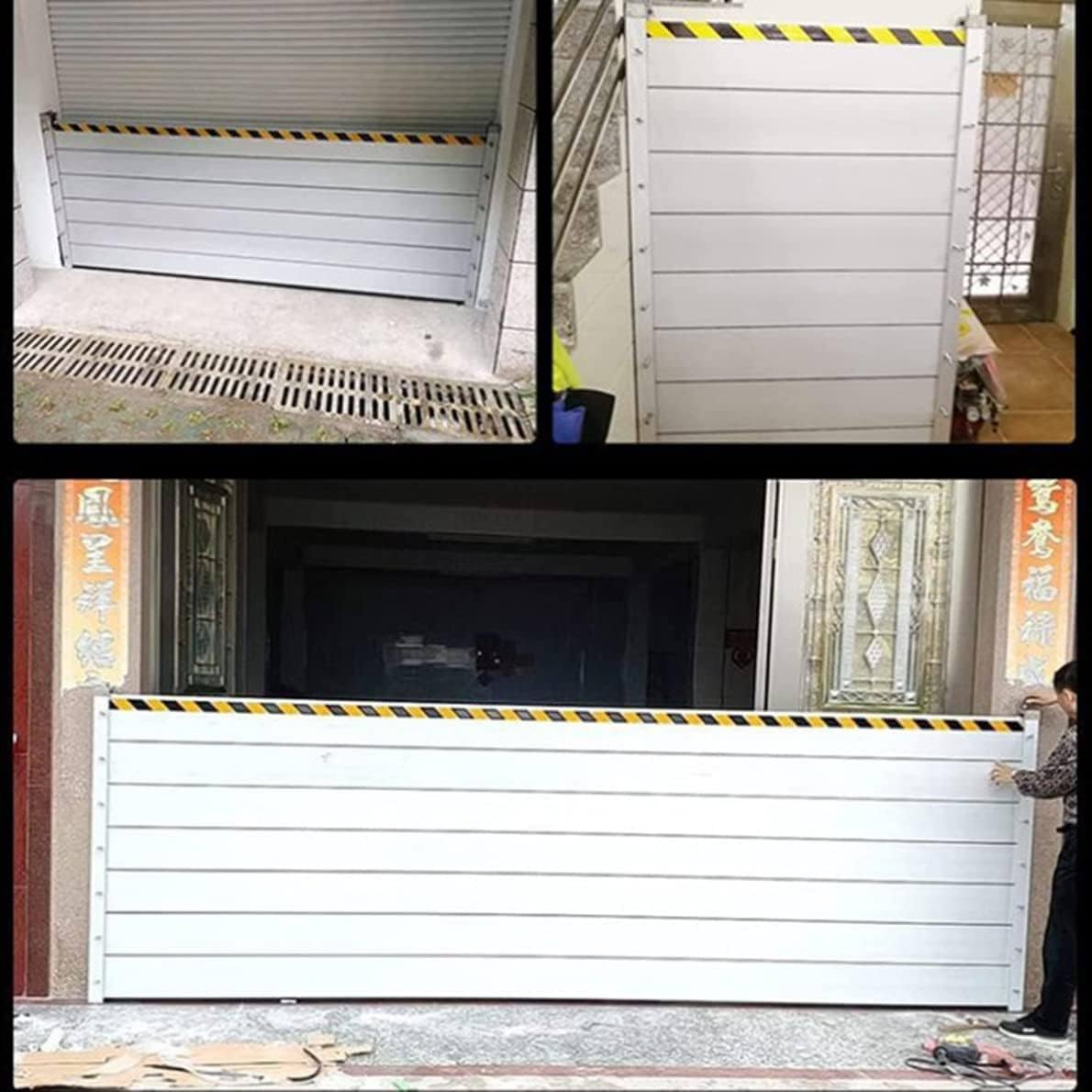 Flood Control Barrier for Street, Door, Water, Garage, Water Deflector, Flood Control Stoplog System, Reflective Flood Control Barrier Door,100 * 40cm