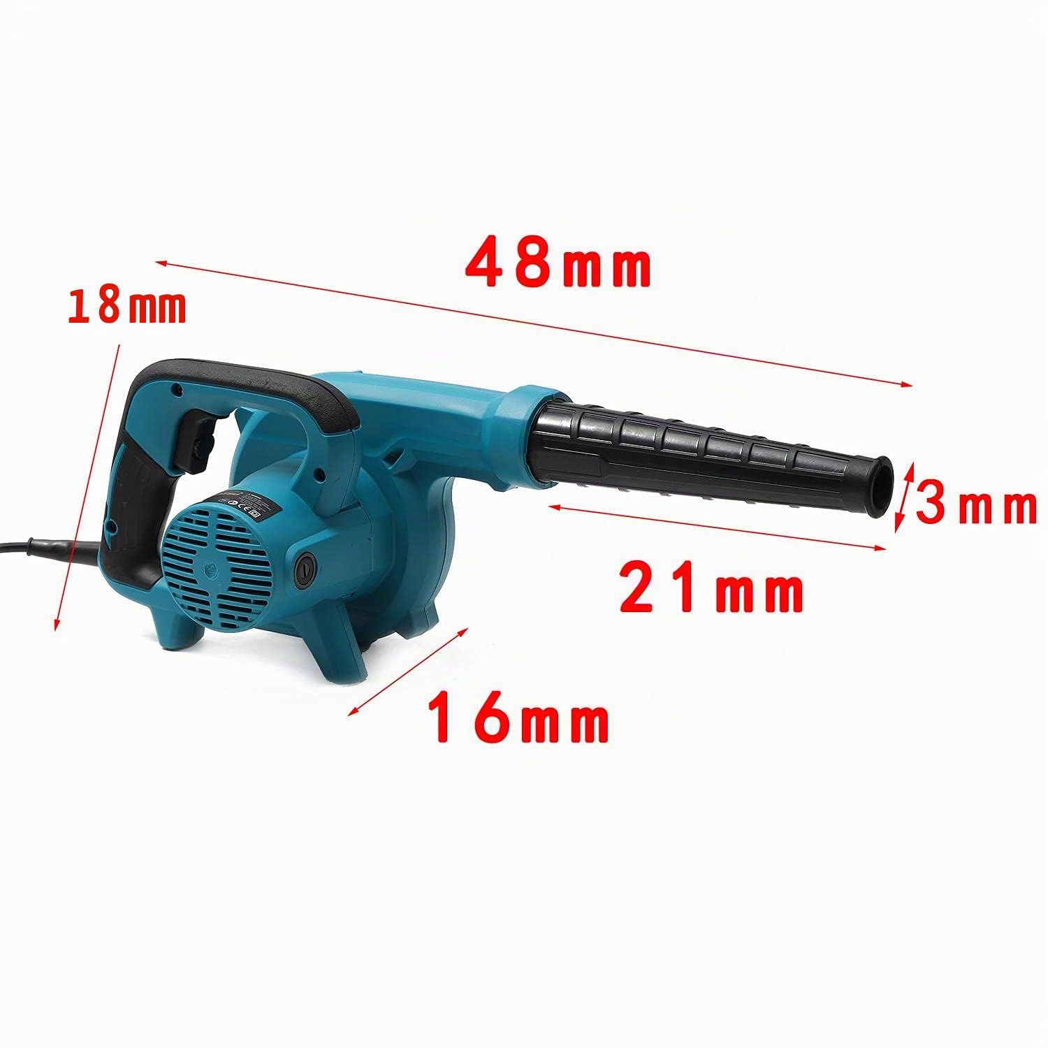 KATSU Soplador de Hojas de Polvo Eléctrico 650W Soplador de Aire con Velocidad Variable y Ventilador Turbo de Gran Volumen para Construcción Hogar Jardín Cuidado del Césped