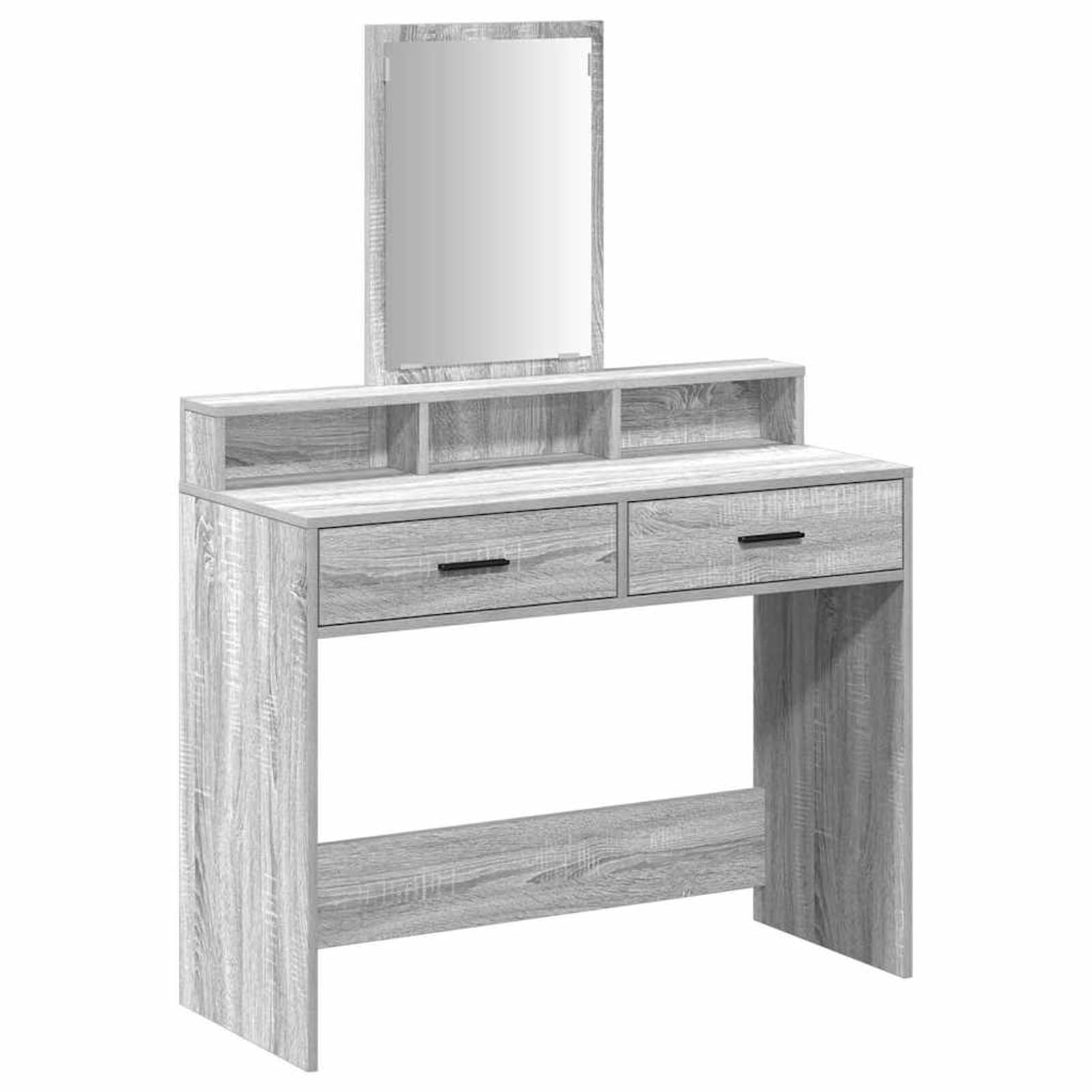 Rantry LED beleuchteter Schminktisch mit Stauraum | Moderner Holzwerkstoff | Für Make-up & Styling Model865150