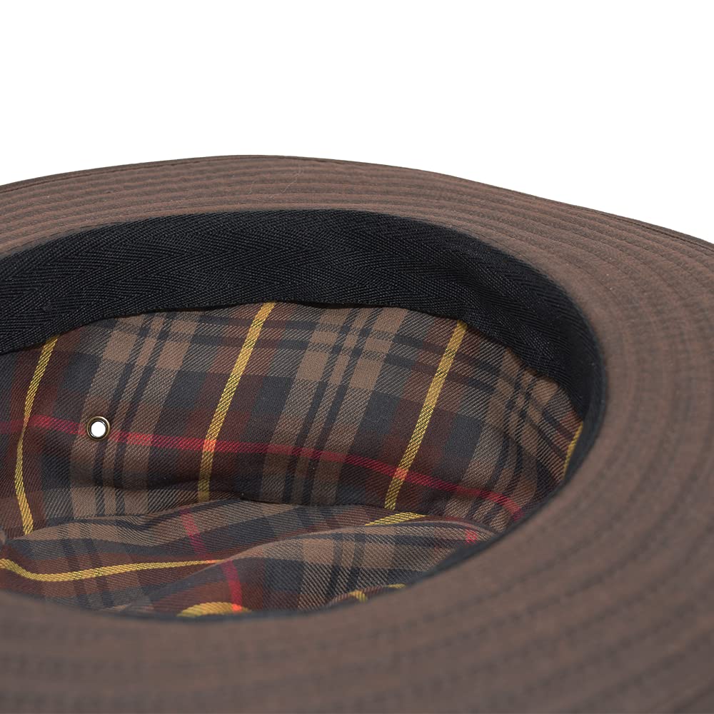 ROMNEYS Wax Cotton - Chapeau de pluie en coton ciré pour homme et femme - Chapeau d'extérieur et de chasse imperméable - Style rustique classique - Idéal pour le sport canin, la pêche et les loisirs