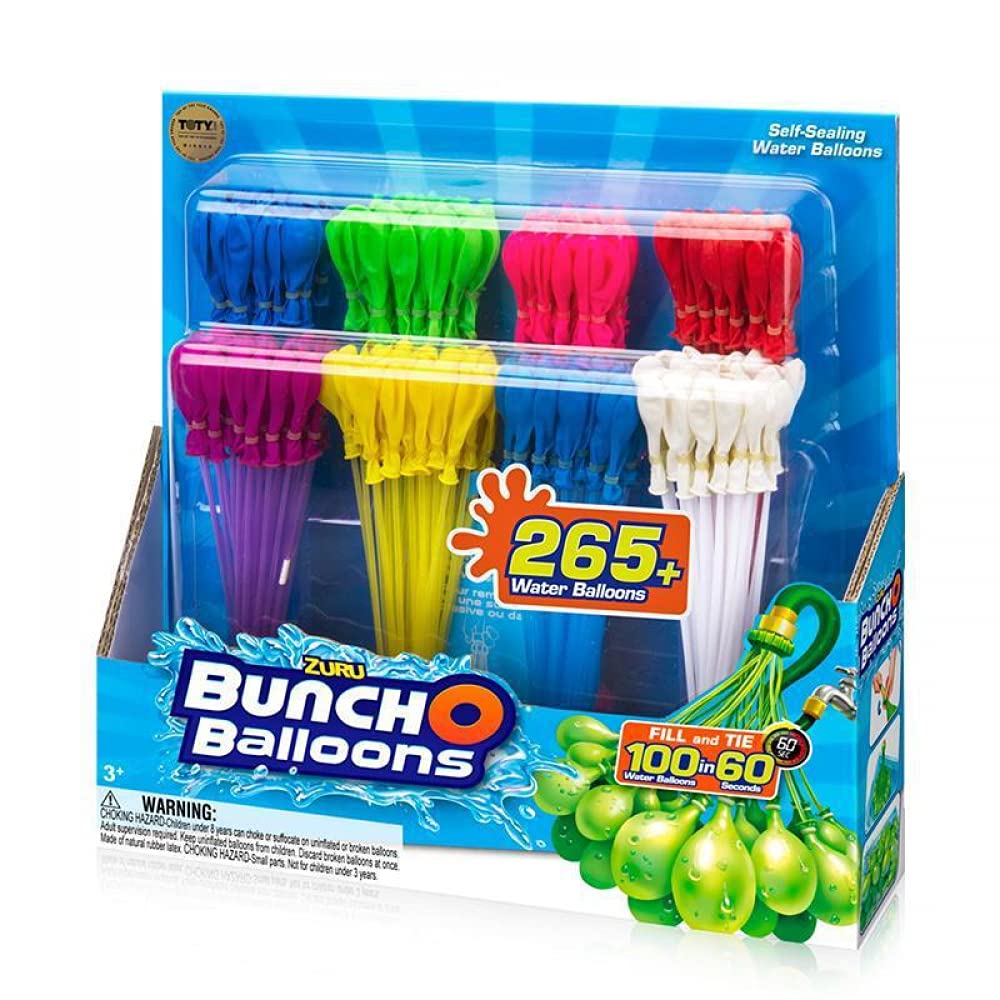 Siqi Water Bombs Bunch Globos Globos Paquete de 280 globos de agua Sin enredos Globos de agua de cierre automático para fiesta de verano Juego de piscina en la playa al aire libre