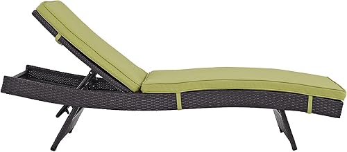 Miniatura 3 de Modway Convene. - Silla de mimbre para exteriores, camastro para patio o sala de descanso en color marrón.