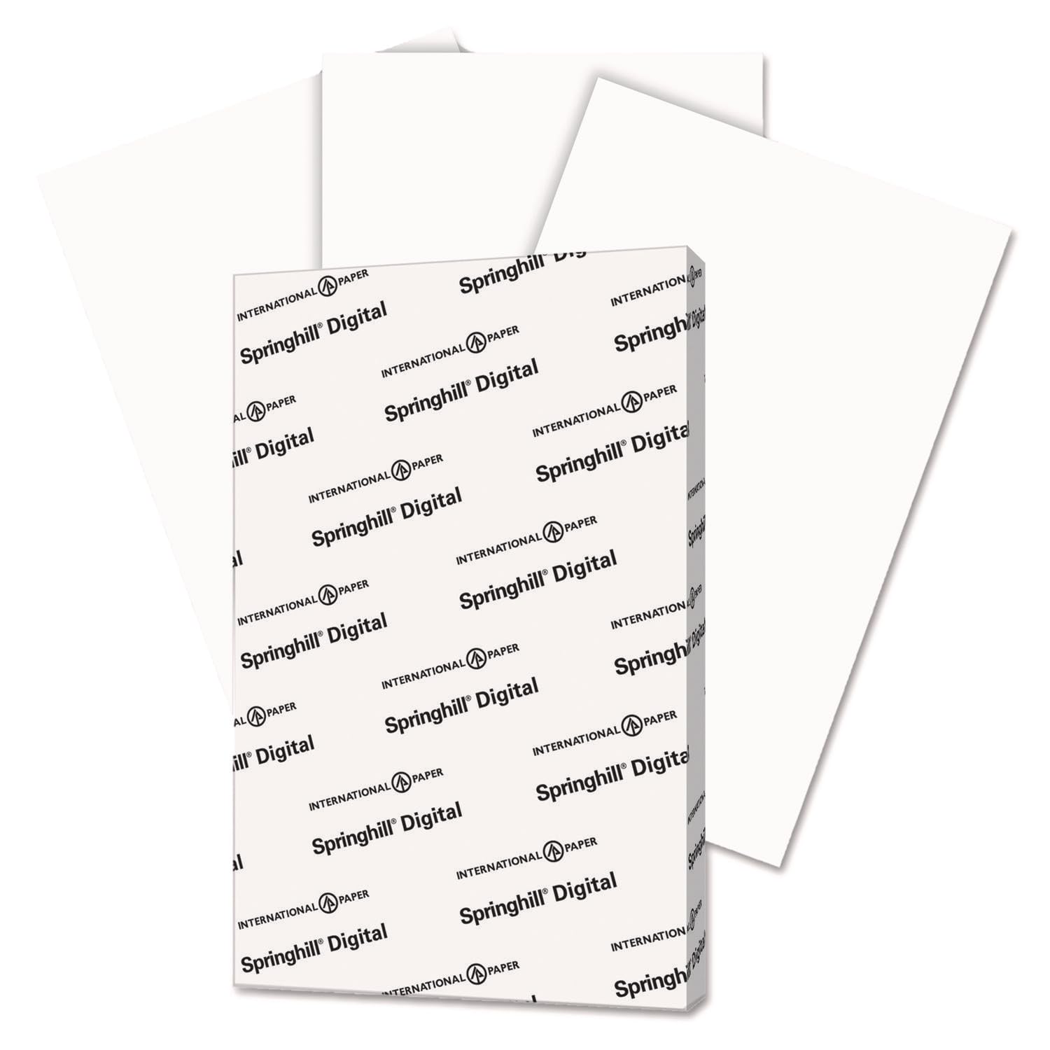 Springhill Biały papier, 147 funtów welurowy Bristol, 11 x 17 kart pamięci, 1 ryza / 250 arkuszy - lekki karton z wykończeniem Vellum (016004R), 11 x 17