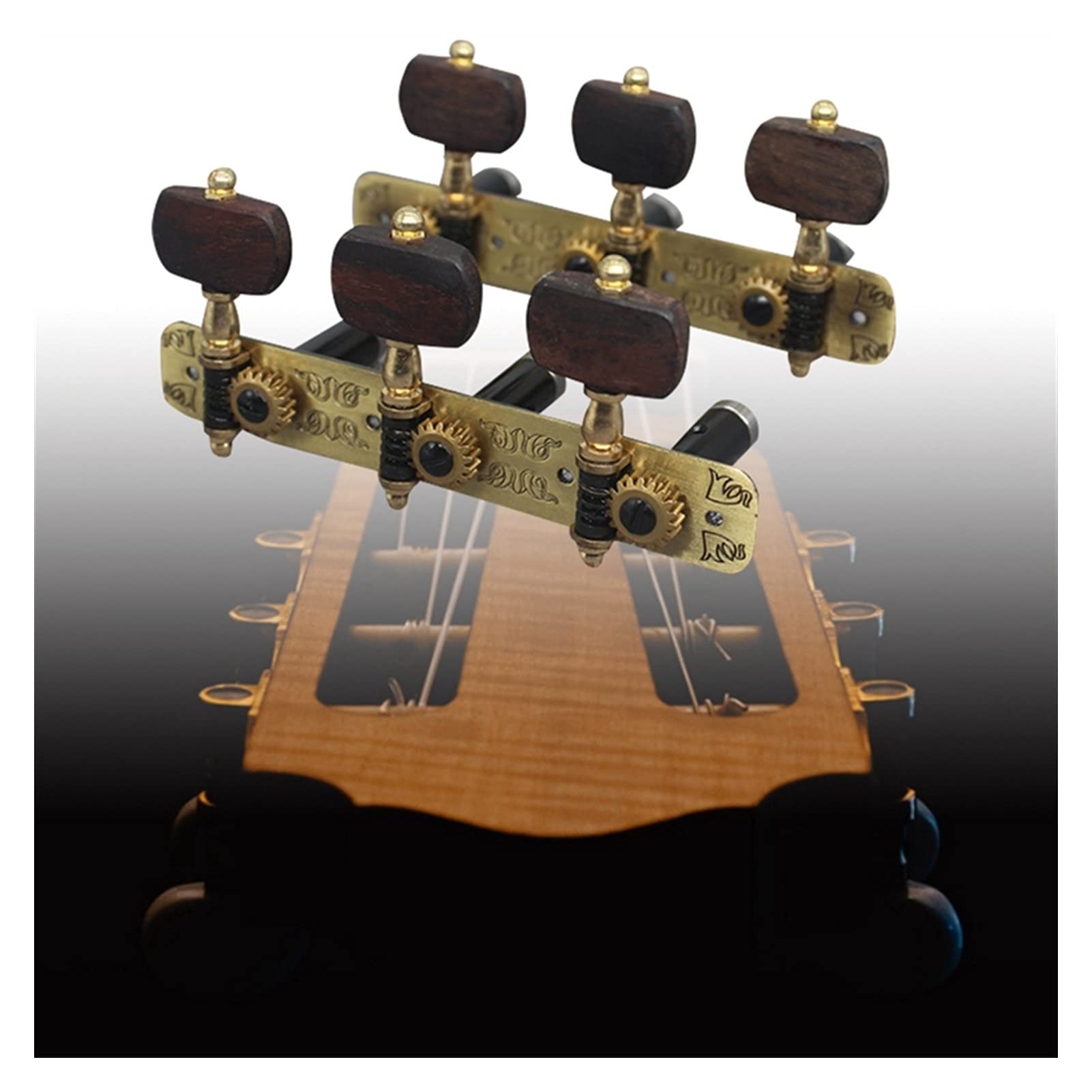 Locking Tuners 2pcs Classicic Guitar Sintonizzatori Tuning Key Pegs Machine Teste per Chitarre Classiche Folk Acustiche