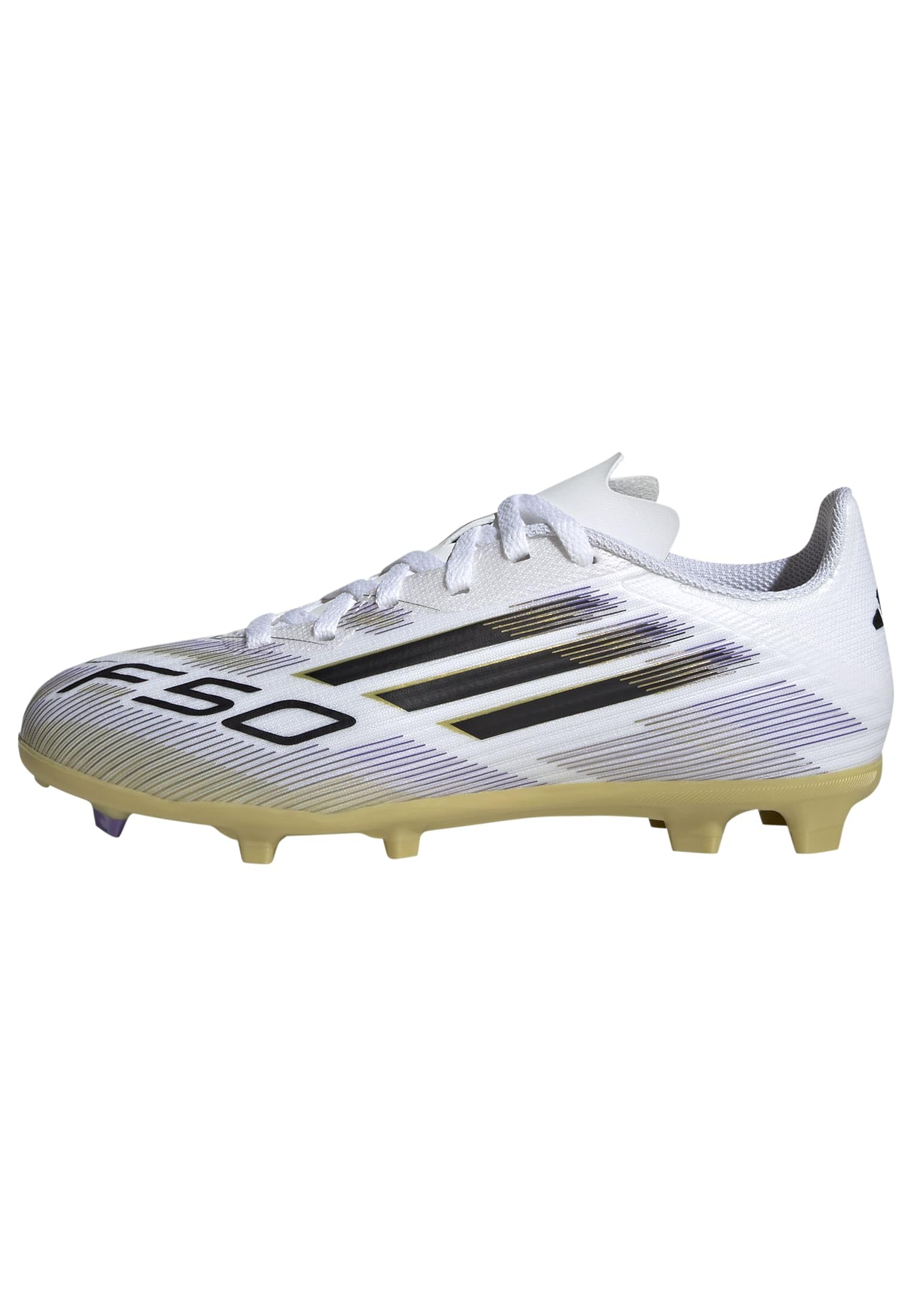 adidas Scarpe da calcio unisex per bambini, F50 League Firm Multi Ground, nero, taglia 36