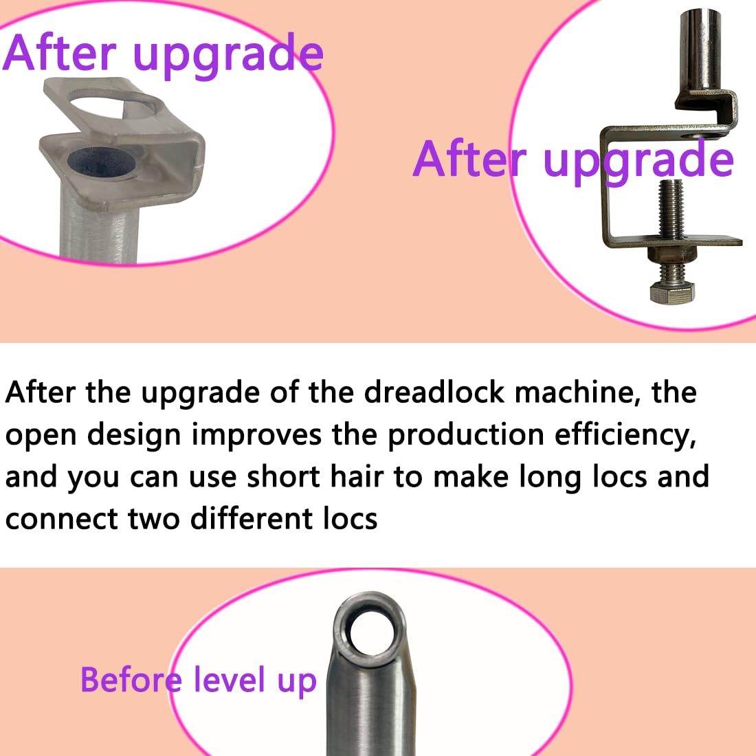 Dreadlocks Machine Portable Electric Dreadlocks Maker for Human Hair Loc,The Dreadlocks Machine Make and Connect dreadlocks