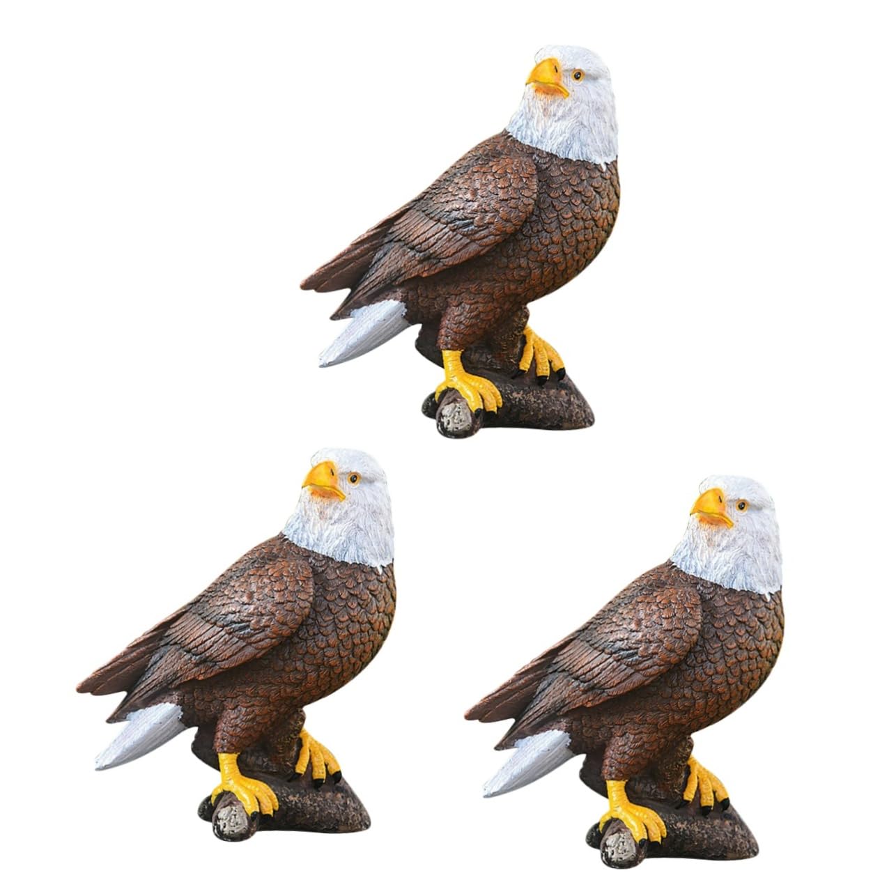 BESTonZON 3 Pièces Figurine Résine Décorative pour Sculpture Oiseau Accessoire de Décoration Intérieure Extérieure pour Jardin