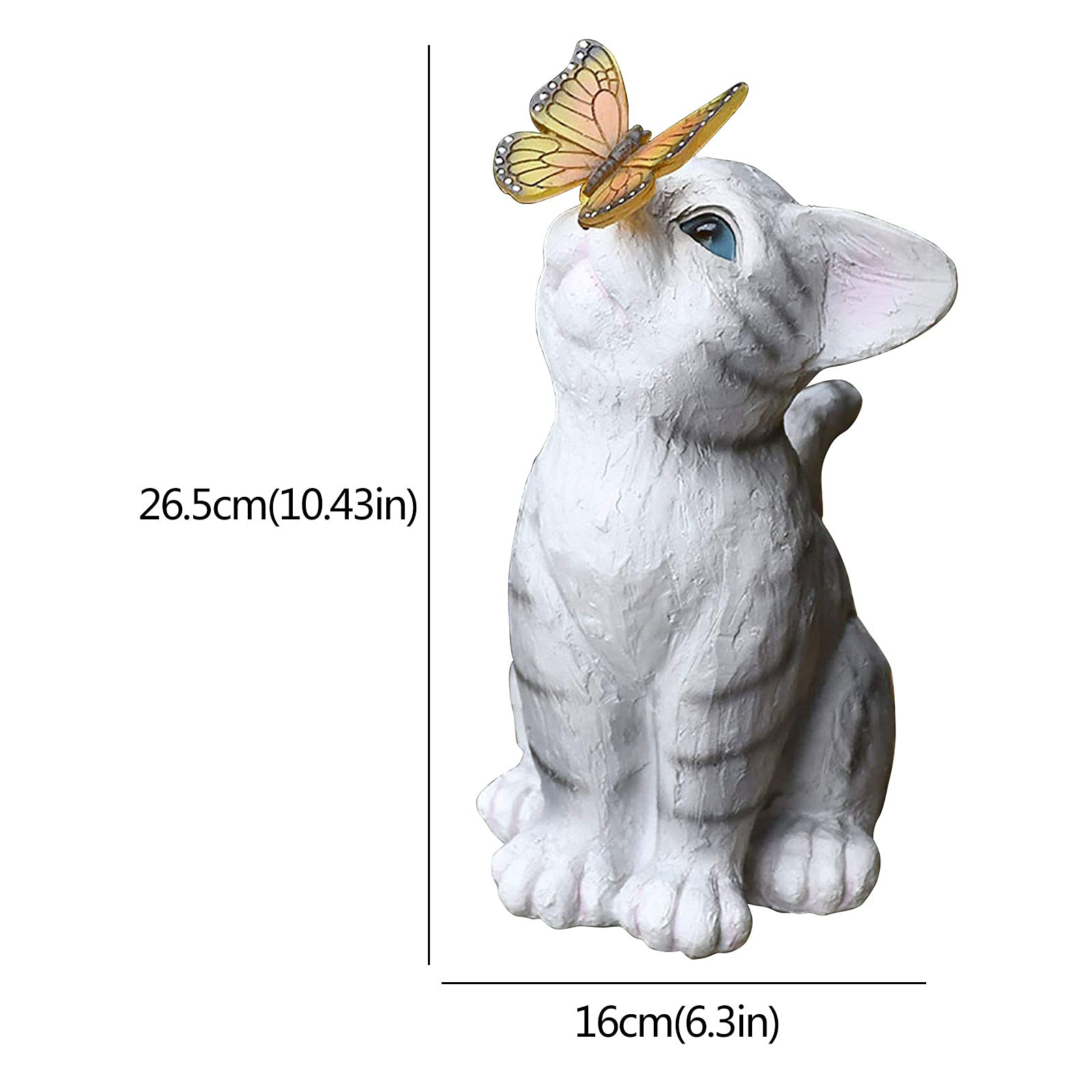 Suerhatcon 2 stuks kattenfiguren, tuindecoratie, metalen kat tuinsteker, zwart, kattensilhouet, decoratie voor tuin, gazon, terras, balkon, wooncultuur
