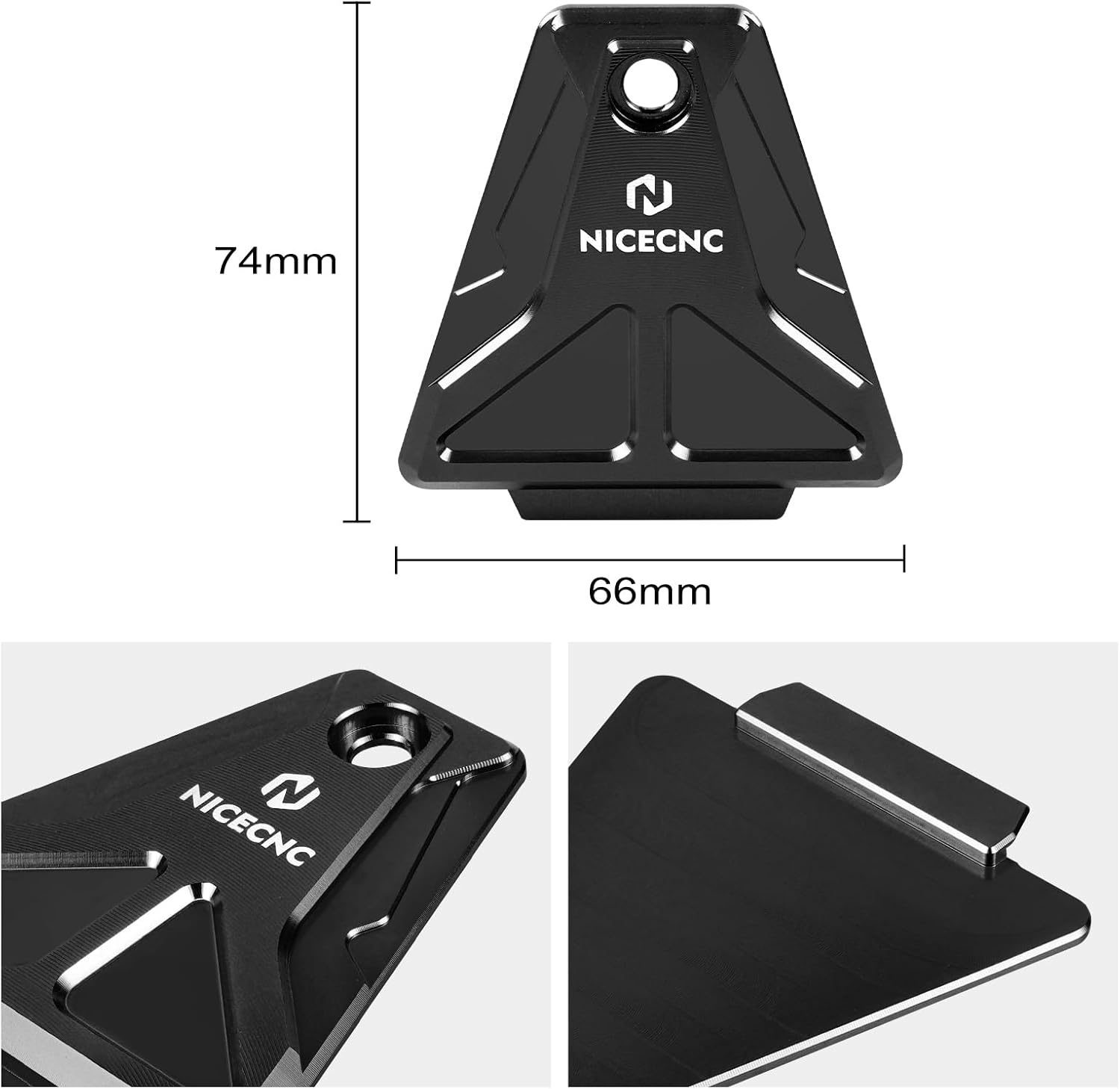 NICECNC Horn Cover Gap Cover Horn Delete Cover Plate Compatible with Surron Light bee X Surron Light bee S Surron Light bee L1E Segway X160 Segway X260, See Fitment, Black