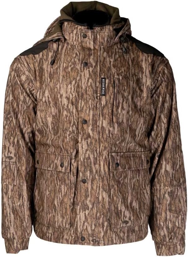 Rivers West mens Back Country Waterproof Midweight Breathable Seam-sealed Big Game Hunting Jacket With Zip-off Hood