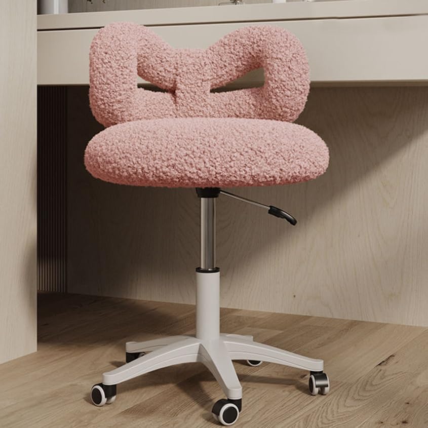 Silla de tocador con altura ajustable y base giratoria para oficina