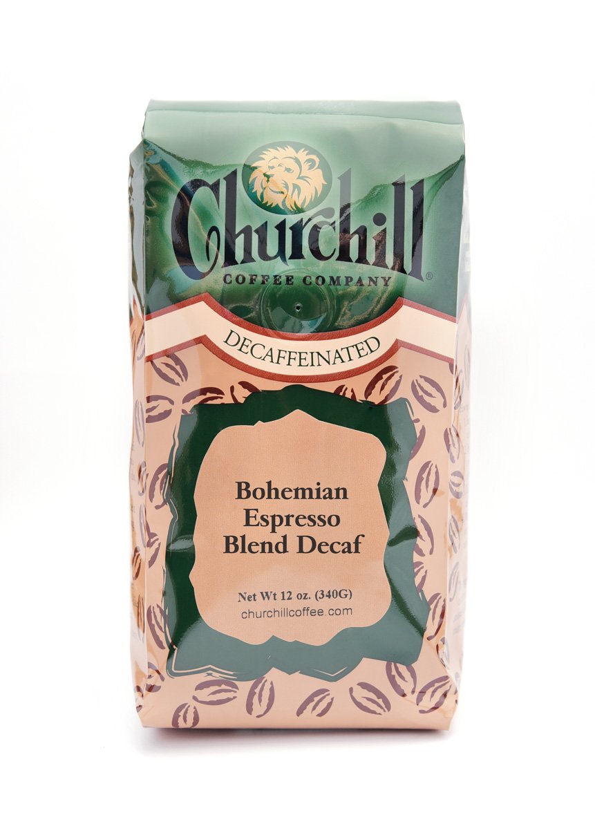 Churchill Coffee Bohemian Espresso Blend 12 oz - Whole Bean (Decaf)