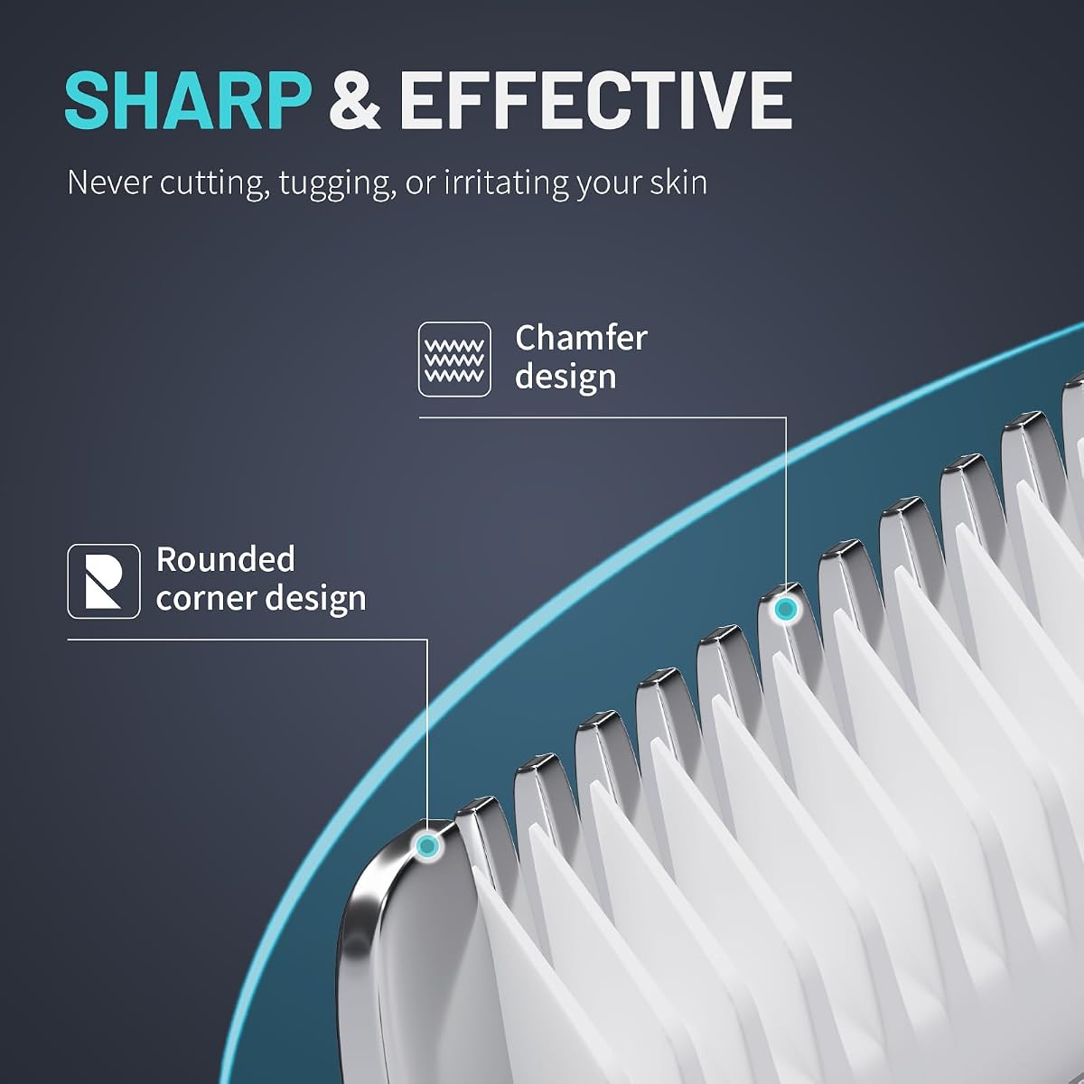 PRITECH Manscape Body Hair Trimmer - Waterproof Pubic Hair Ball Trimmer, Ceramic Blade Shavers Electric Razors for Men with USB-C Charging, Wet/Dry Use, Nick-Free Mens Grooming Kits, Gifts for Men image 1