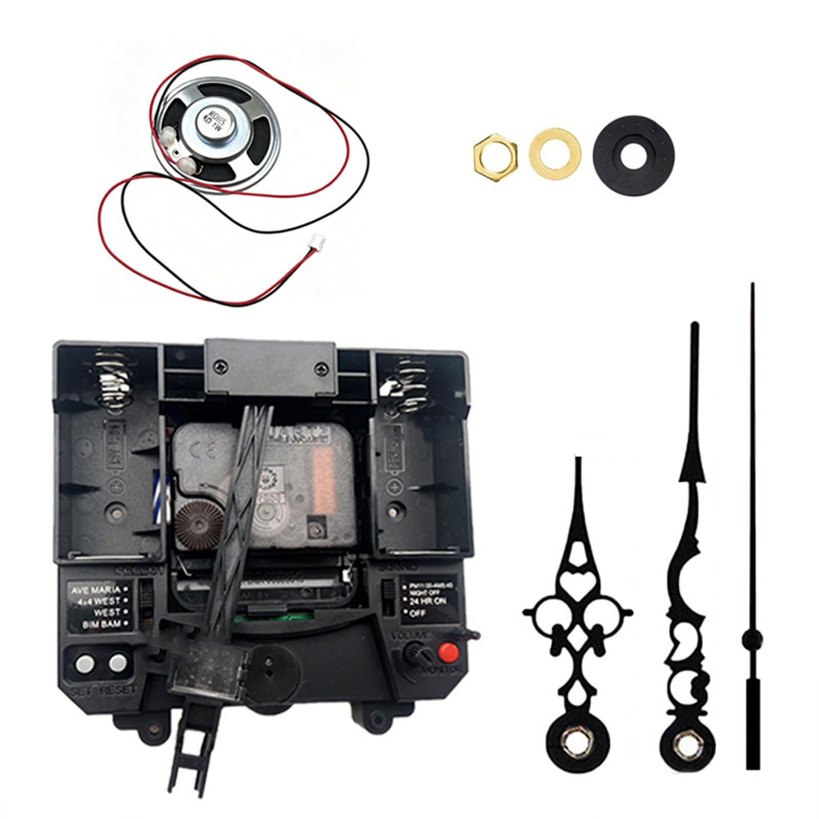 carotoe Wall Clock Pendulum Movement Mechanism with Repair Shaft for Craft Clock Picture Floor Decoration Wall