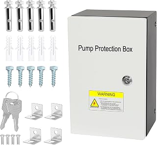 1.2-2.9 HP, 208/240VAC Pump Protection Box，3-Wire, Single Phase Well Pump Protection Box，for Deep Well Submersible Pump, Phase loss, Stall Protection, Ideal Protector for Pumps, Motors, Fans