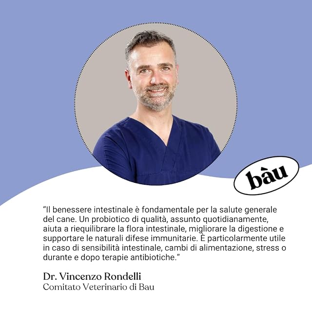 Foto 4 de 4 de BAU Cosmesi Probióticos para Perros, Fermentos Lácticos para Perros, Apoyo Gastrointestinal para Perro…
