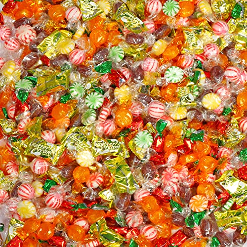 Hard Candy Mix - Bulk Variety Candy Bag - 4 Lb - Candy Assortment - Hard Candies Sampler - Individually Wrapped Hard Candy - Mint, Starlight, Toffee, Butterscotch, Strawberry, Root Beer, And More #TOP2