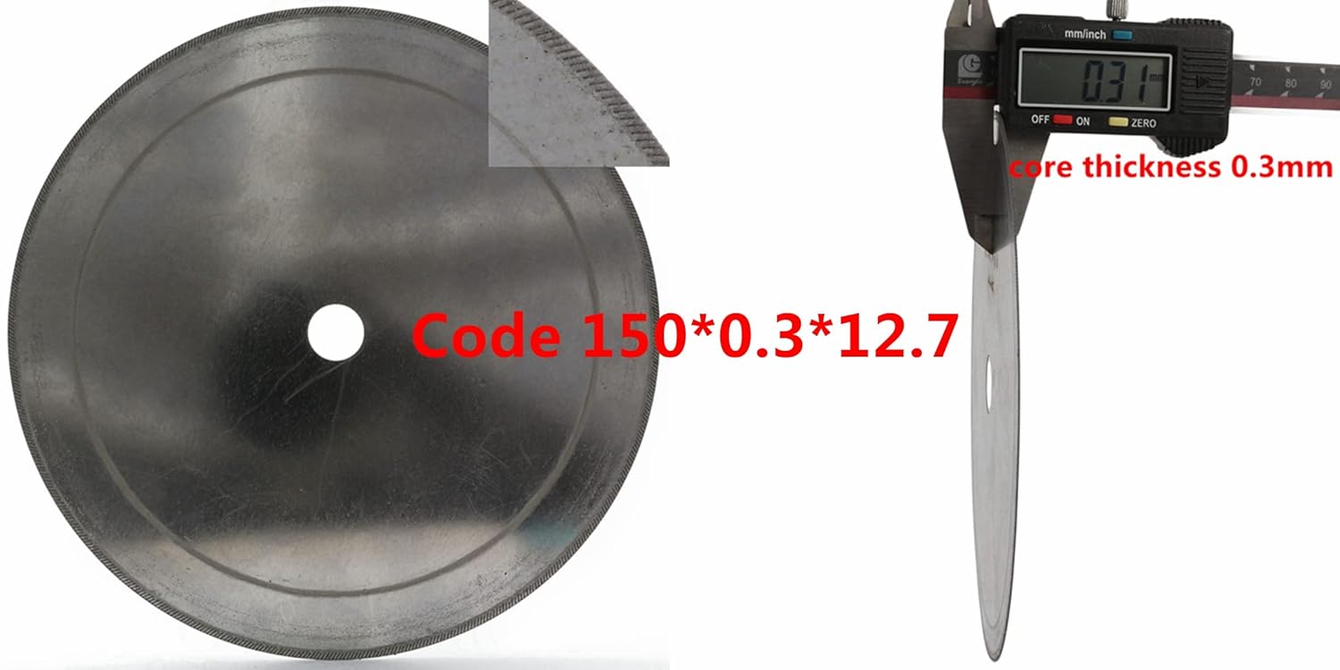 ILOVETOOL 5Pcs 6" inch Super-Thin Diamond Lapidary Saw Blades Arbor Hole 1/2" for Cutting Rocks