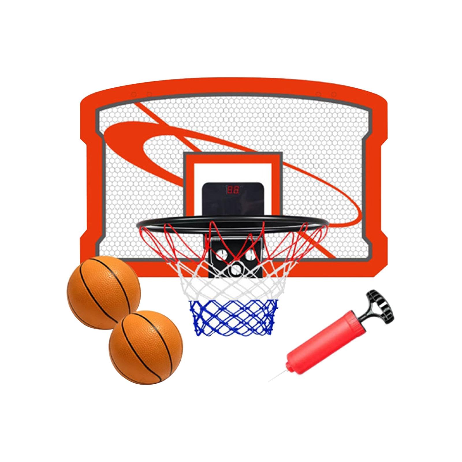 MERISHOPP Basketball Hoop with Electronic Scoreboard Multipurpose for Adults Kids Door Red|Sporting Goods|Team Sports|Basketball|Backboard Systems