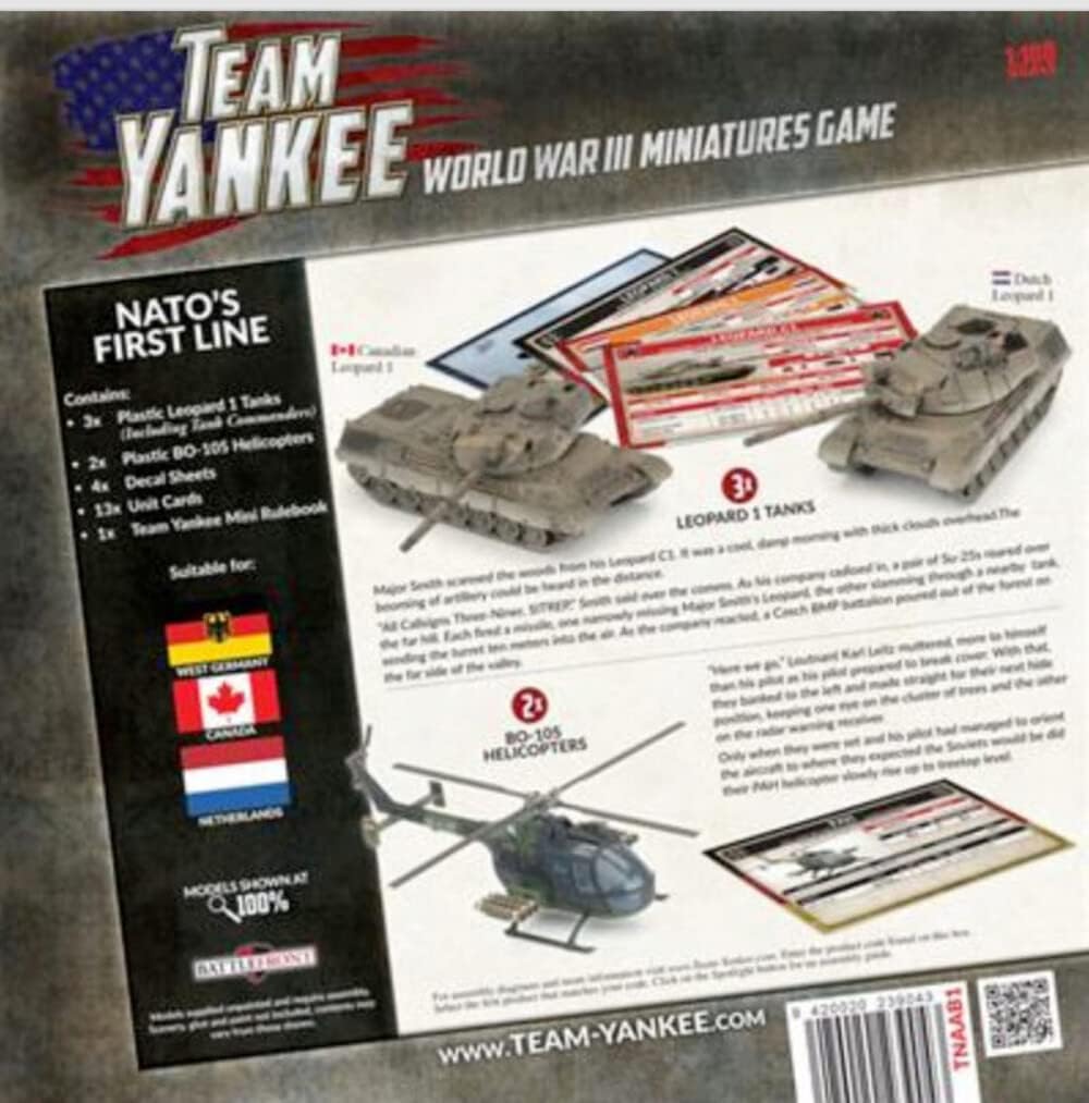 Team Yankee: N.A.T.O.: NATO's First Line Tank Company image 2