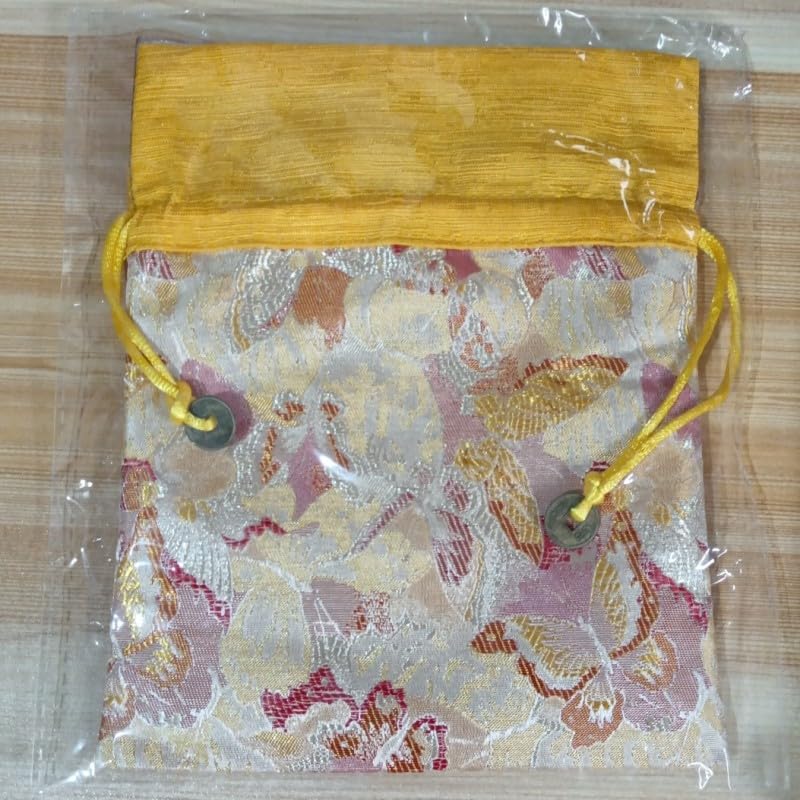 2 Bolsas de Seda Brocada China para Joyas 5.9x7.5 in miniatura 7
