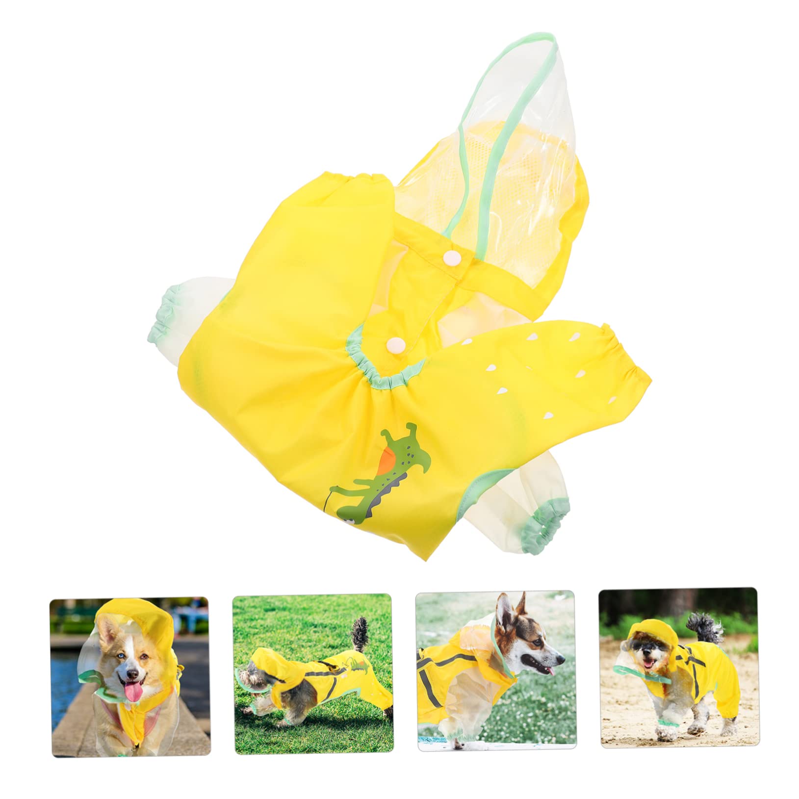 Manteaux de Pluie pour Chien imperméables, imperméable pour Chien, 5 pièces imperméable réfléchissant pour Chien en Taffetas de Polyester Fournitures pour Anima