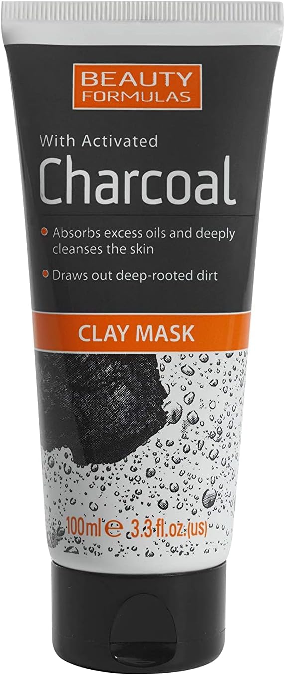 Beauty Formulas With Activated Charcoal Clay Mask 100 Millitres