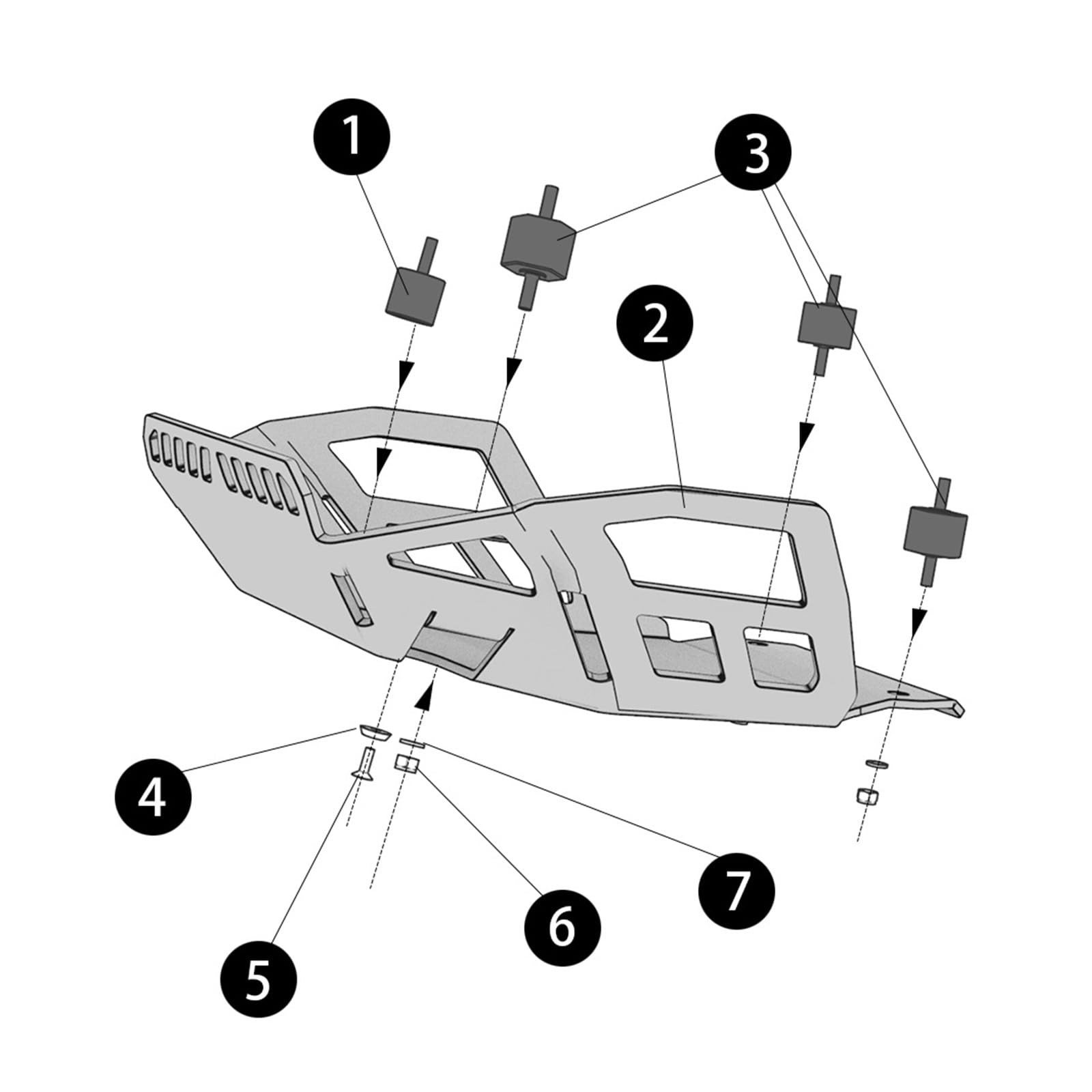 Paracoppa motore moto Per R1100GS R1100R R850R 1994-2006 2005 Piastra Paramotore Motore Protezione Della Telaio Di Copertura Accessori Moto