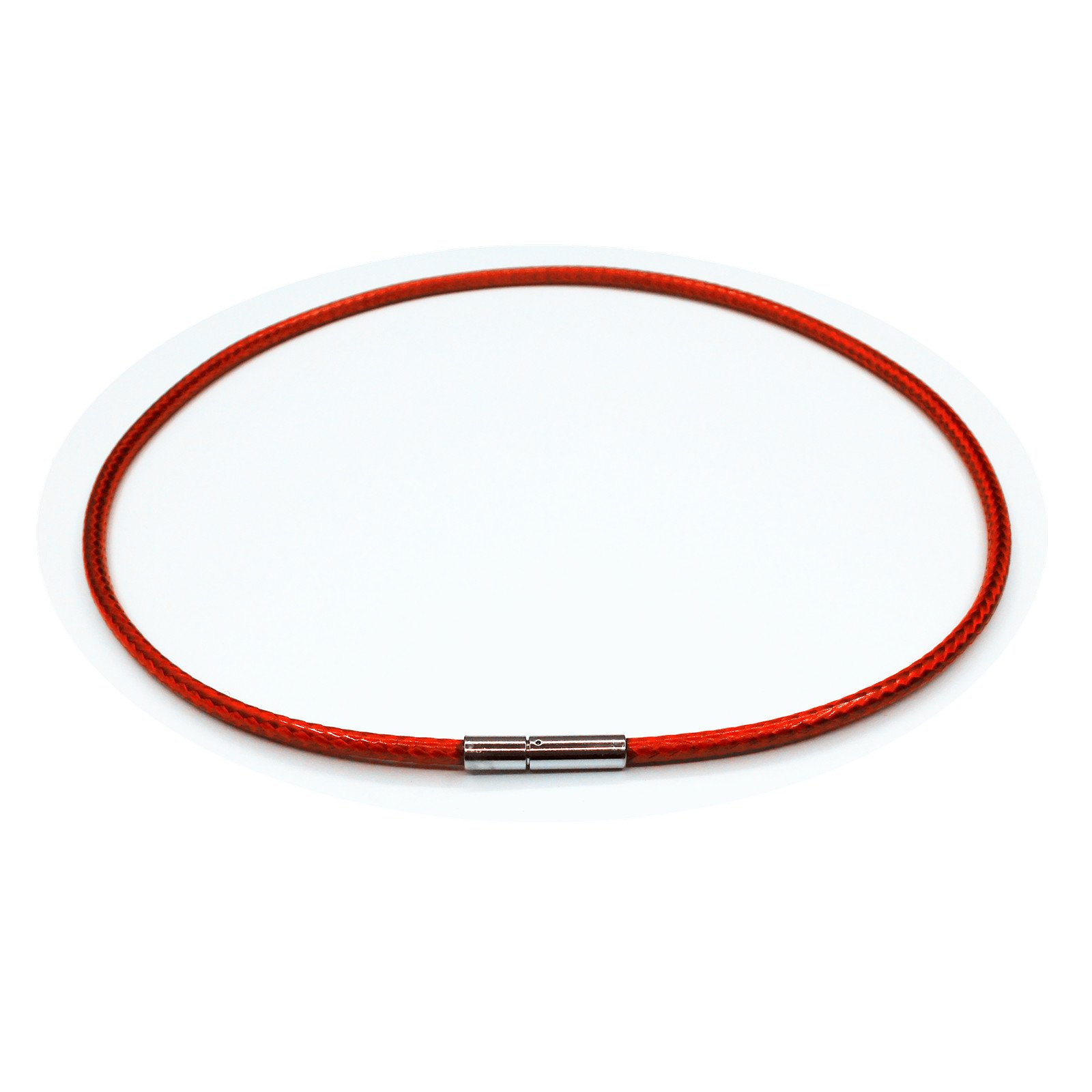 Glory Qin 3mm Red Leather Cord Chain Stainless Steel Rice Clasps Necklace Rope Chain 16 TO 28 Inch (20 Inch Red) (B078G2VS5P) Amazon Price History, Amazon Price Tracker