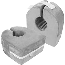 TINAYAUE Foot Elevation Pillows Adult Bedsore Ring Foot Ankle Heel Protection Support for Reduce Pain, Pressure Sore Ulcer, Leg Rest 2, Gray, One Size