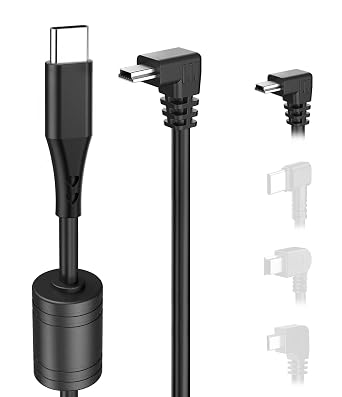 Gonofeto Charger Cable for Garmin GPS, (6Ft 18AWG) USB C to Mini USB Charging Cord for Garmin Nuvi, Thicker Shielded GPS Replacement Power Adapter Wire for Garmin Drivesmart 65, Zumo XT, Dezl, Navigation