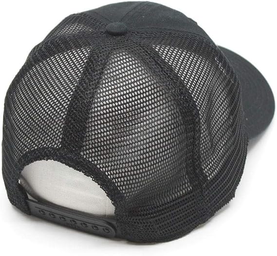 Washed Cotton Unstructured Soft Mesh Adjustable Trucker Baseball Cap