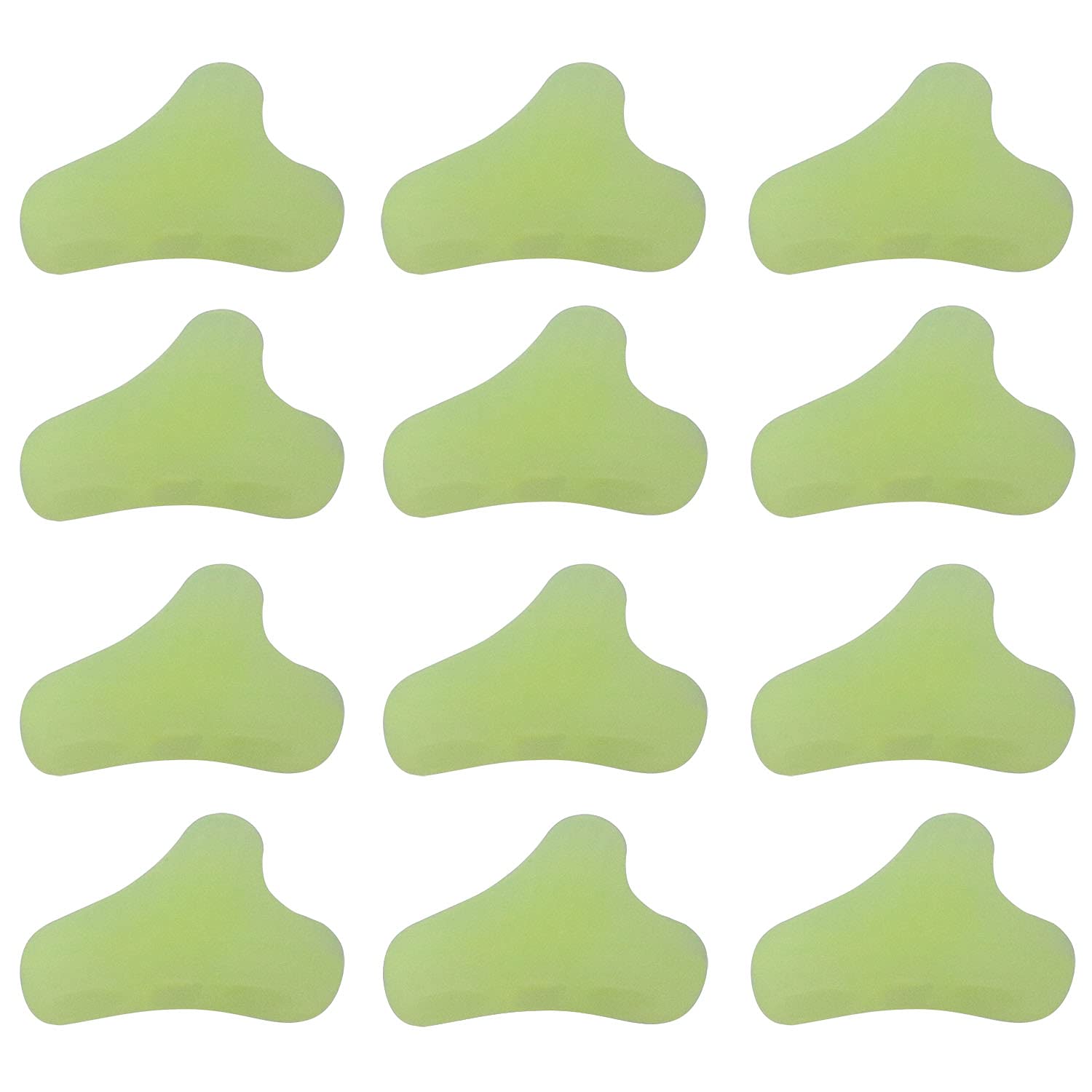 CZQC Pull Rope Buckle 20PCS Fluorescent Plastic Adjustment Triangle Rope Buckles Self Luminous Canopy Rope Buckle Wind Rope Buckle Cord Tightener Tightening Hook