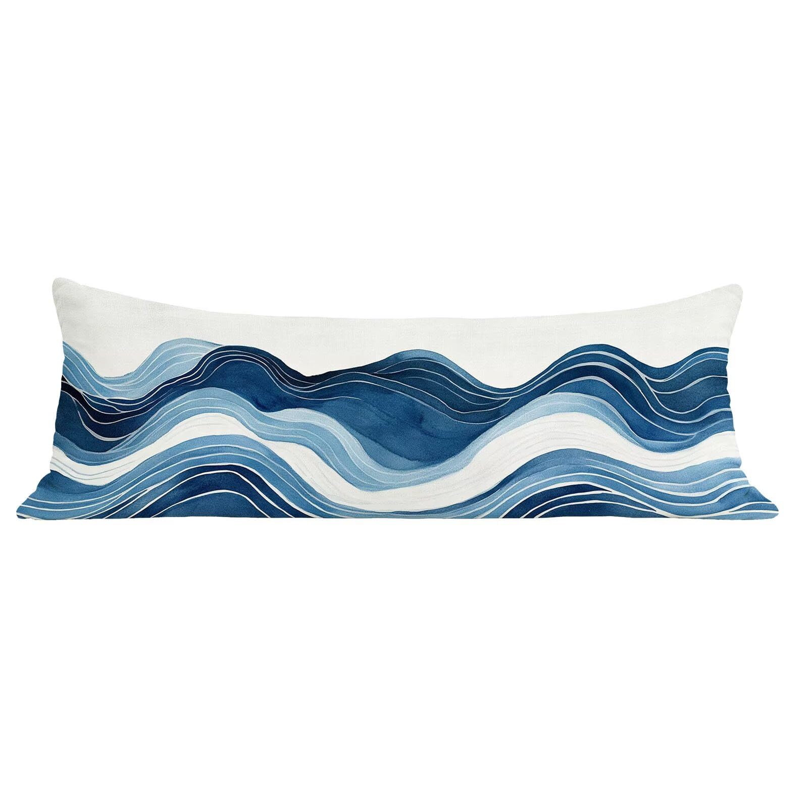 Federe Cuscino Lungo per Dormire Sul Fianco Astratto 60 x 180 cm con Chiusura Lampo Nascosta Velluto Cuscino Lombare Letto Turchese, Morbida Pillow Gravidanza per Dormire, Donna Regali Utili dg-318