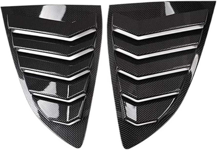 2 Pcs Compatible for Honda CRV CR-V 2017-2020 Carbon Look Side Vent Window Scoop Louver Moulding Cover Trim Car Accessories 2Pcs