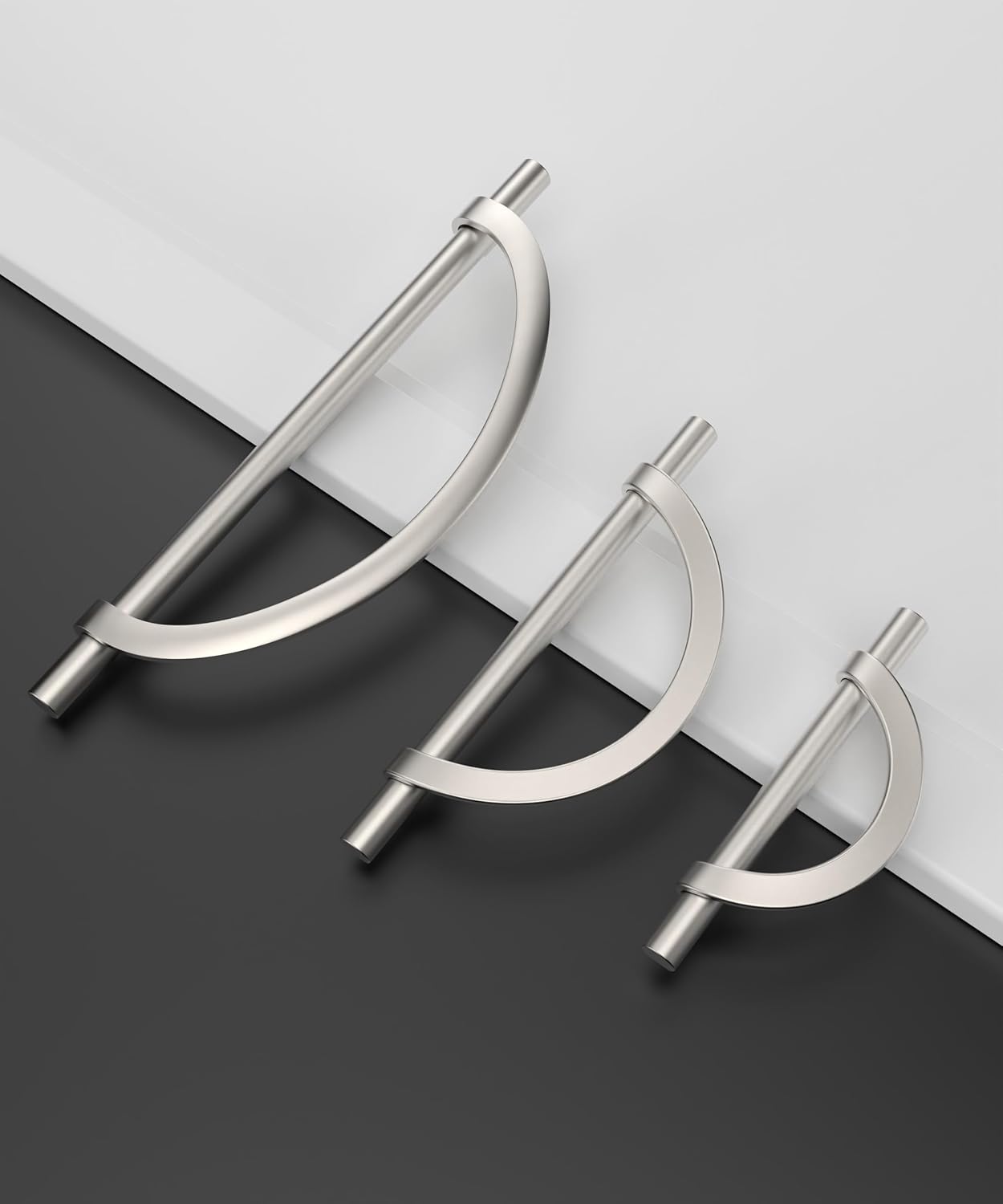 10 Pack Brushed Satin Nickel Cabinet Pulls 5 Inch(128MM) Hole Centers Kitchen Cabinet Handles Hardware Kitchen Handles for Cabinets Cupboard Handles Drawer Pulls