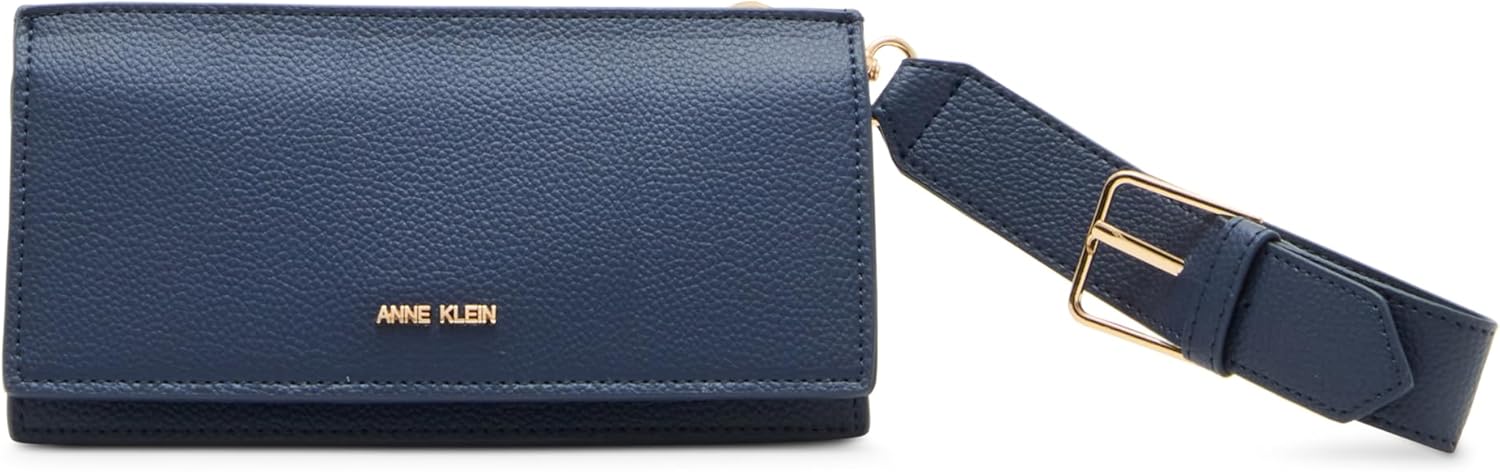 Anne Klein Womens Wristlet Wallet, Midnight