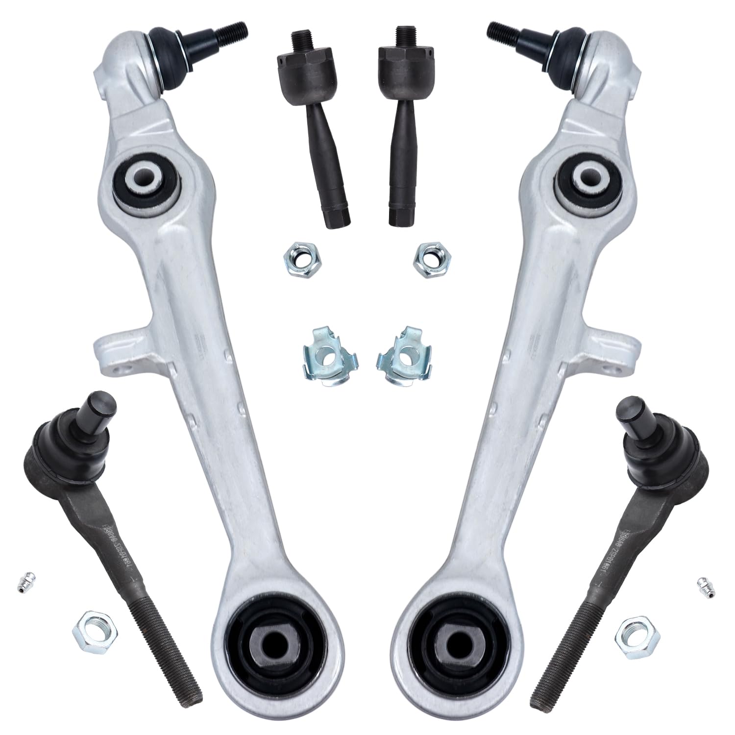 Detroit Axle - 6PC Front Lower Forward Control Arms for Audi A6 A8 Quattro