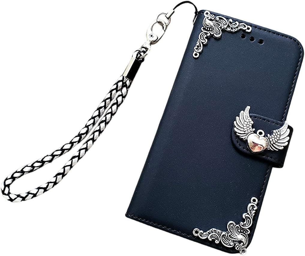 Heart Angel Wing phone leather wallet removable case for iPhone X XS XR 11 12 13 14 Pro Max Galaxy S23 S22 S21 S20 Ultra Note 20 10 Plus Mn1223