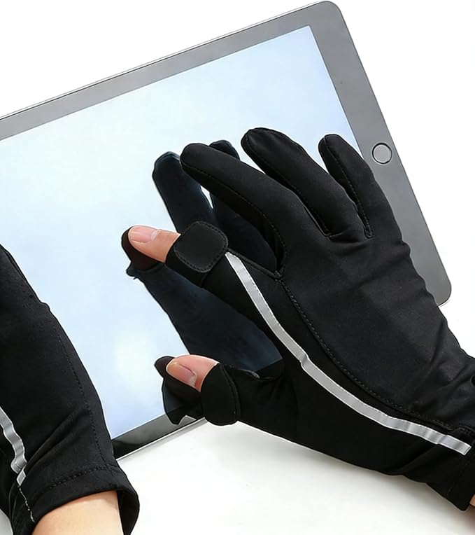 Guantes deportivos ciclismo ligeros de dedo abierto miniatura 2