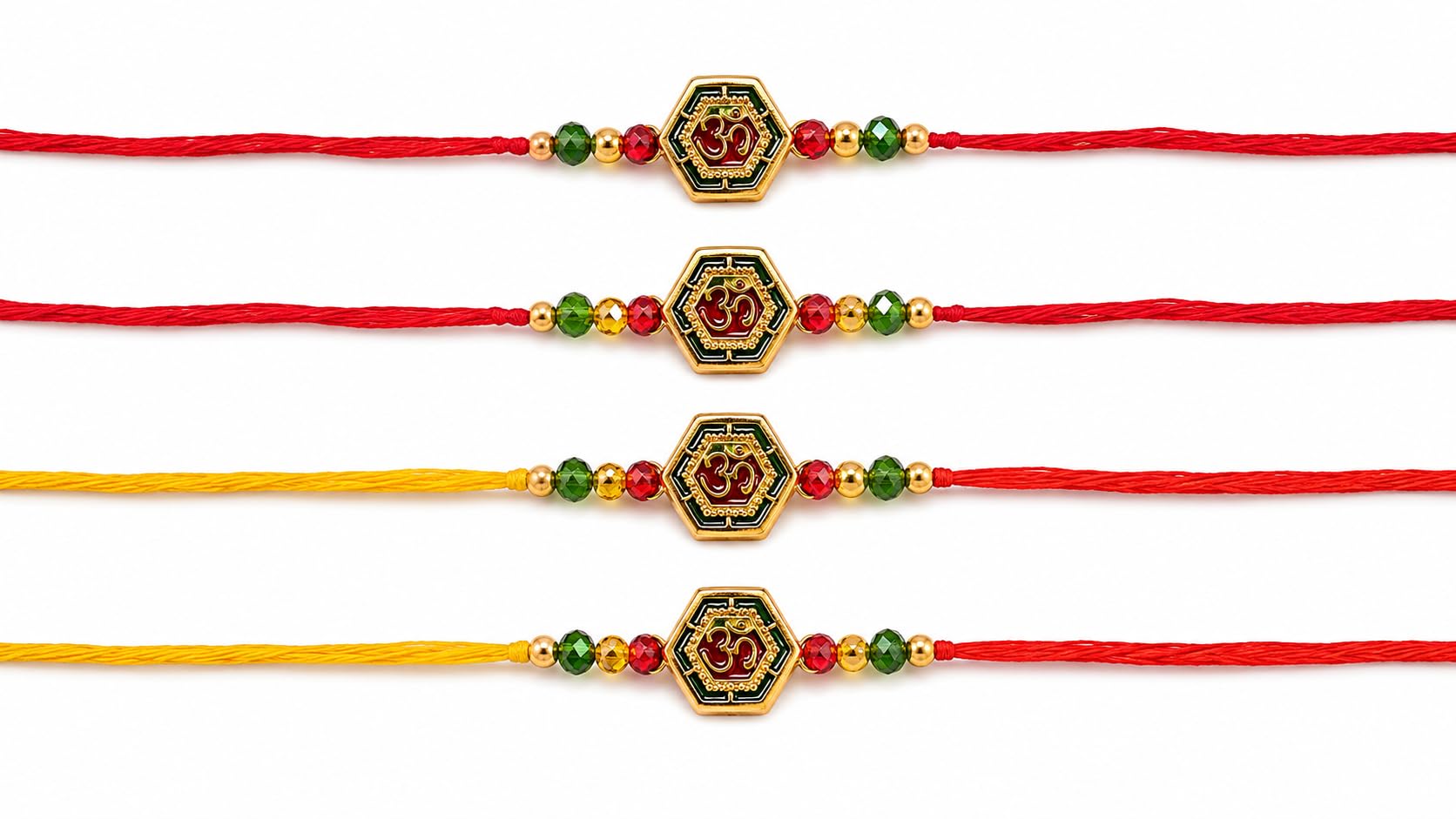 Fancy Designer Rakhi for Brother | Roli and Chawal, Beaded Rakhi Set-image-9