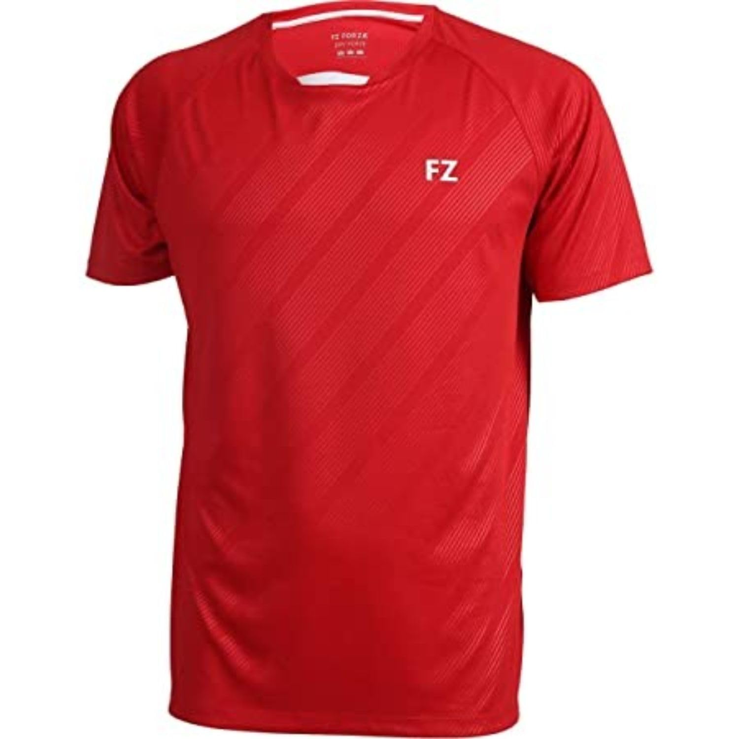 FZ Forza Hector Men's Round Neck Badminton T-Shirt, Chinese Red (L) – 100% Polyester, Stretchable, Dryforze, Anti-Static, Anti-Pilling, Anti-Shrink-picture-17