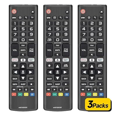 ?Pack of 3? Universal for LG TV Remote Control Replacement for All LG Smart TV with Netflix Quick Button