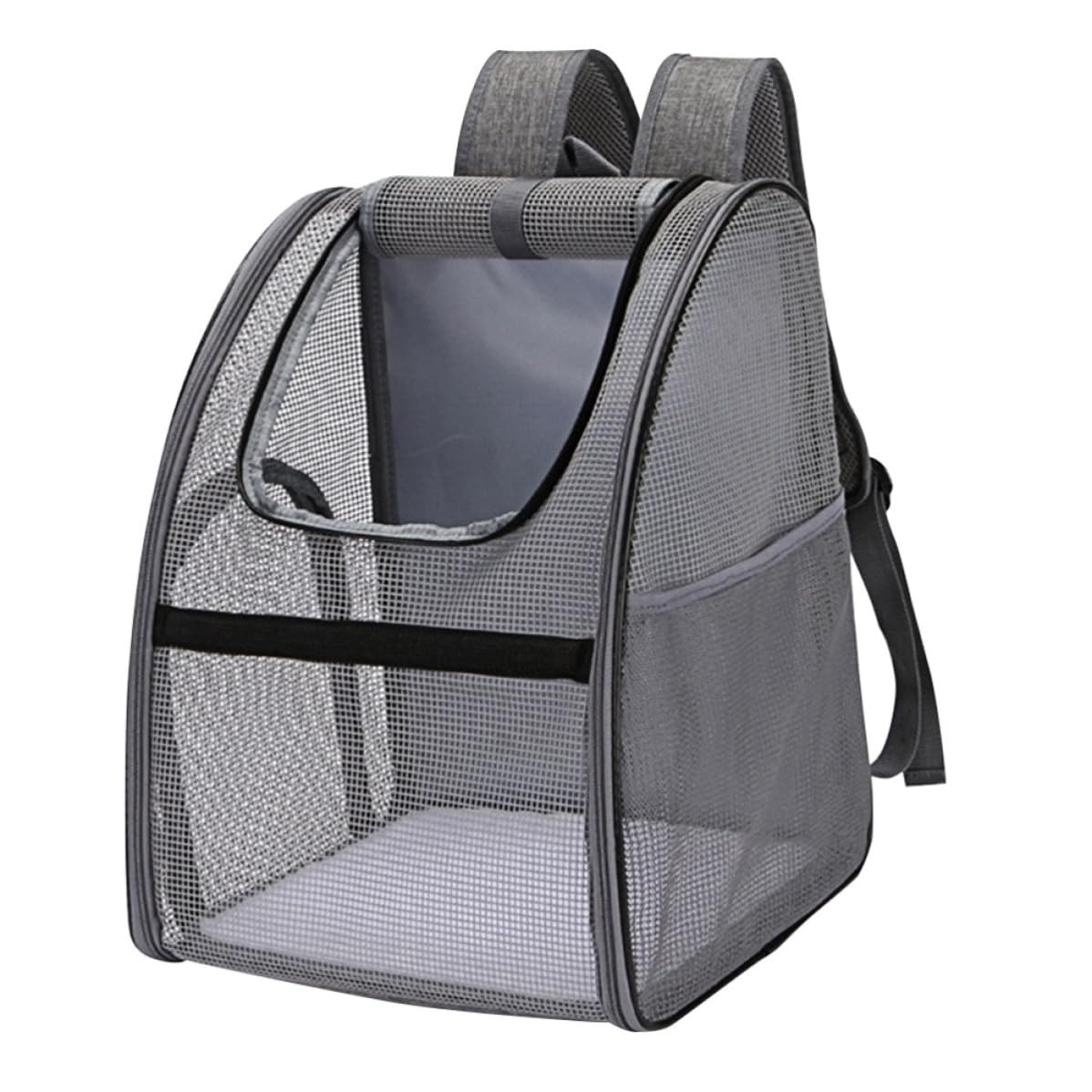 Mikikit Mochila Portátil Capacidad de 15 Kg para Mascotas Malla Transpirable y Resistente, Correa en Forma de S para Gatos y Perros Adecuada para Viajes y Paseos