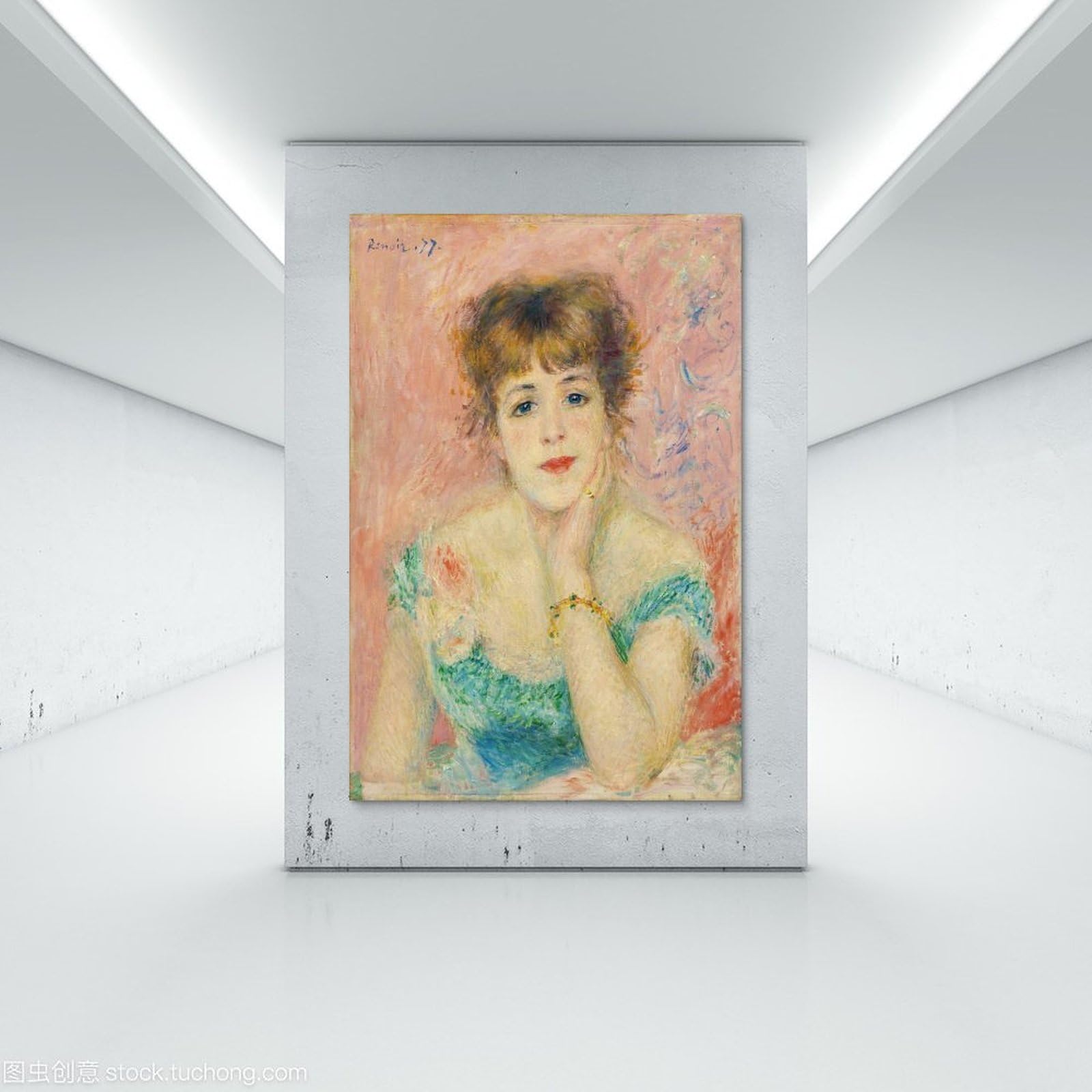 ANRI アンリ 木彫り P.A. RENOIR ルノワール作品 額装 ANRI アンリ