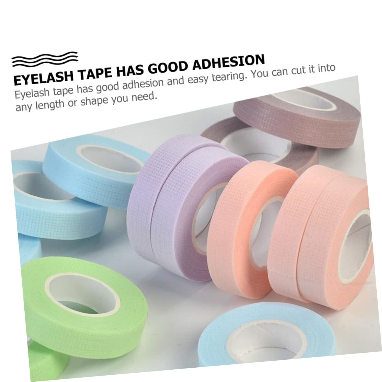 VICASKY Eyelash Isolation Tape Set of 8 Gentle Lash Extension Adhesives Breathable Patches for Makeup Artists Home Use