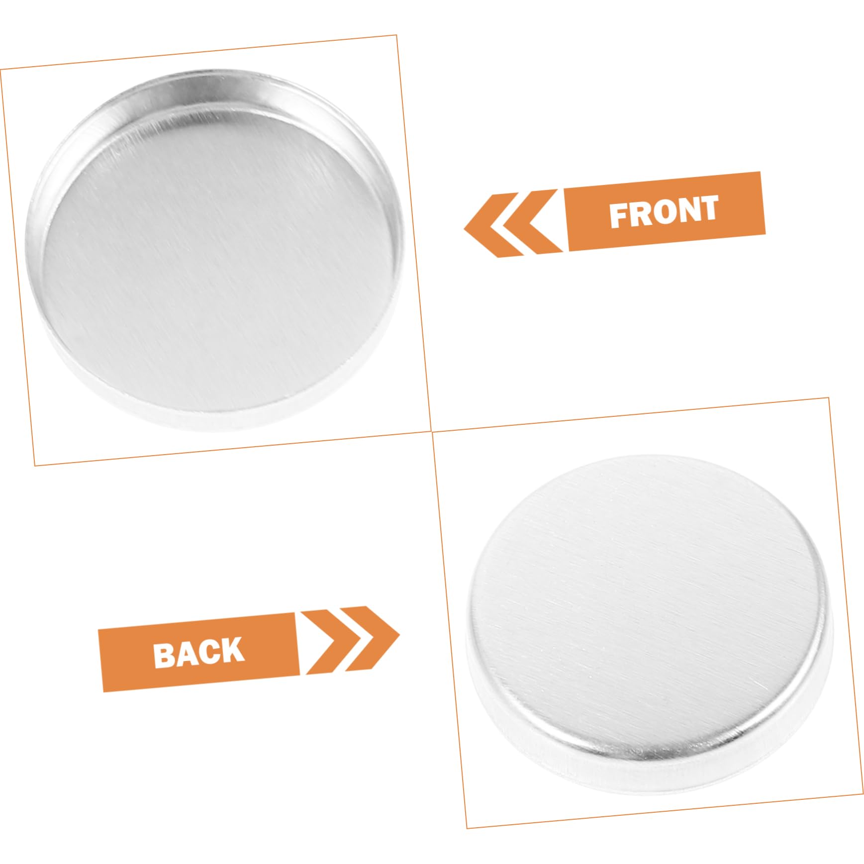 AUTSUPPL Empty Makeup Tray 10pcs Eyeshadow Pans Eyeshadow Case Aluminum Tray for Diy Eye Shadow Art