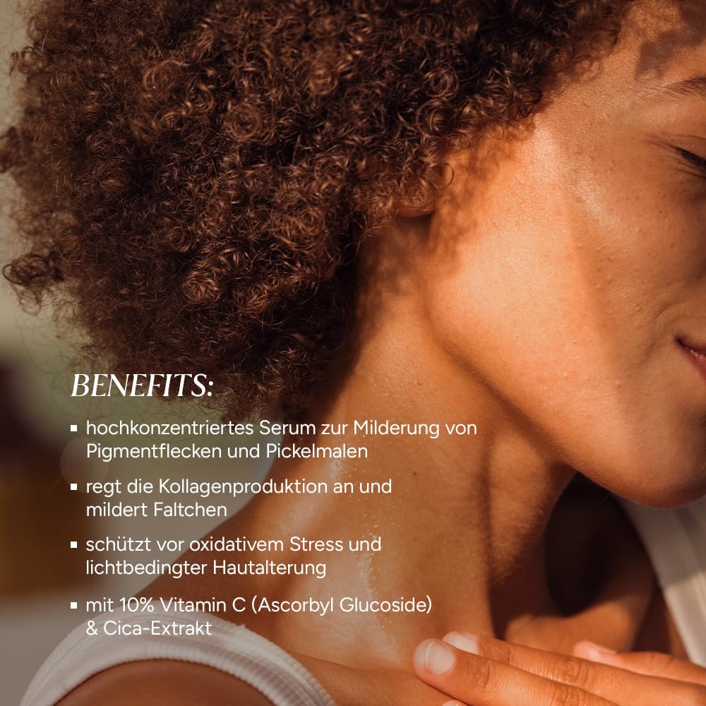JUNGLÜCK Vitamin C Intensiv Serum – Hochdosiertes Well Aging Gesichtsserum