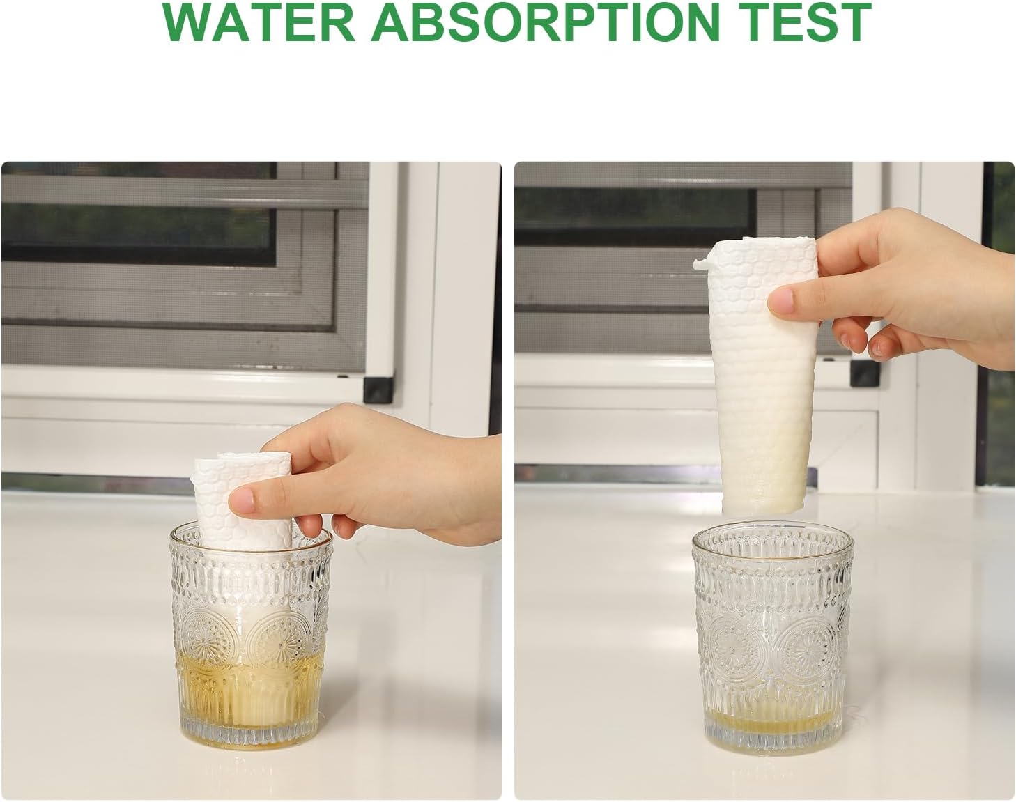 Disposable Kitchen Cloths – Wet/Dry Dish-Use Dishcloth, Super Durable, Reusable Paper Towel – Used for Various Cleaning Scenarios – 4 Roll 200 Sheets （White） - Image 5