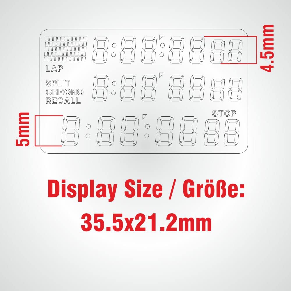 Schütt DIGI Stoppuhr PC-91 Digital Profi Stoppuhr 60 Memory Speicher spritzwasserfest